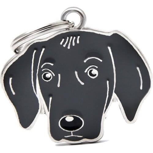10pcs/lot Wholesale Enamel WEIMARANER Dog charms Split key ring Key Chain bag Jewelry Making fit for dog pet collar key chain