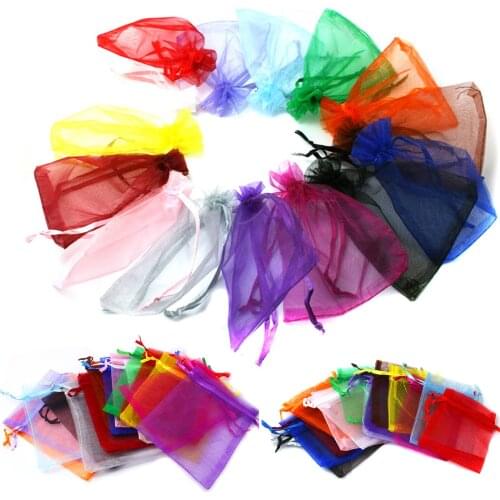 Retail 10pcs Pick Size Organza Candy Gift Bags Organza Bags Storeage Drawable Pouches Wedding Christmas Party Supplies Favors