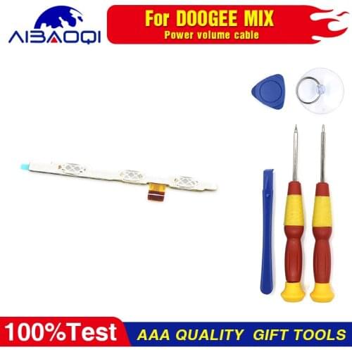 2 pcs Power on/off+ Volume FPC Key Up/down Button Flex Cable FPC For Doogee Mix Phone Perfect Replacement Parts Free Tools