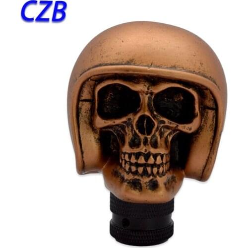 2021 Universal Manual Interior Parts Gear Stick Knob Shift Shifter Lever Knob Brass Hell Knight Marches Fast shipping