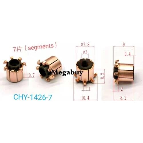3x7.8x9mm 7p Copper Bars Alternator Electric Motor Commutator Copper Commutator Armature Commutator 1426