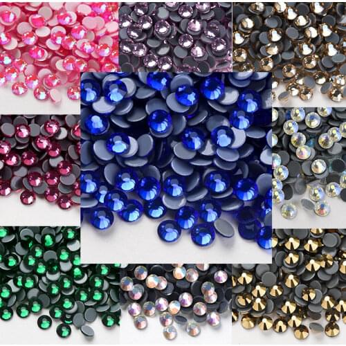AAAA Flat Back Hot Fix Rhinestones Crystal Glass Garment Wedding Dress Gem High Quality Glass Clear Hotfix Rhinestone Decoration