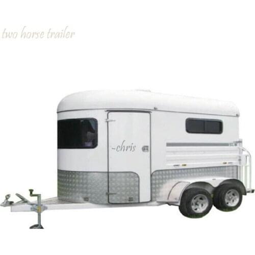 Australia Hot sale 2 horse angle load float trailer with windows