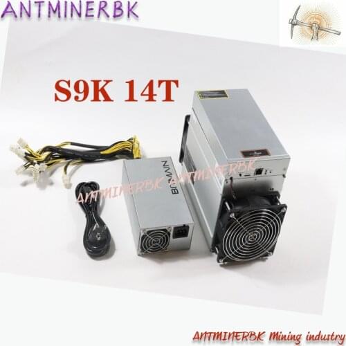 Used Old BTC BCH 7nm Asic Miner AntMiner S9K 14T WITH PSU 2150W Better Than BITMAIN S9 S9j Z9 WhatsMiner M3 M10 in Stock Ship
