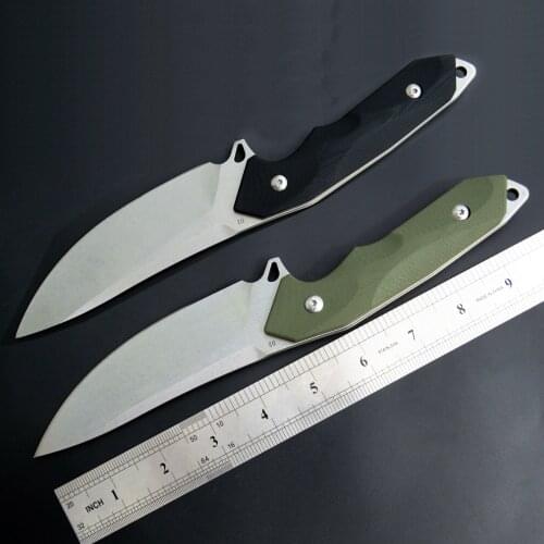 Free shipping Fixed D2 steel blade + G10 handle survival camping tool hunting tactical knife outdoor EDC tool