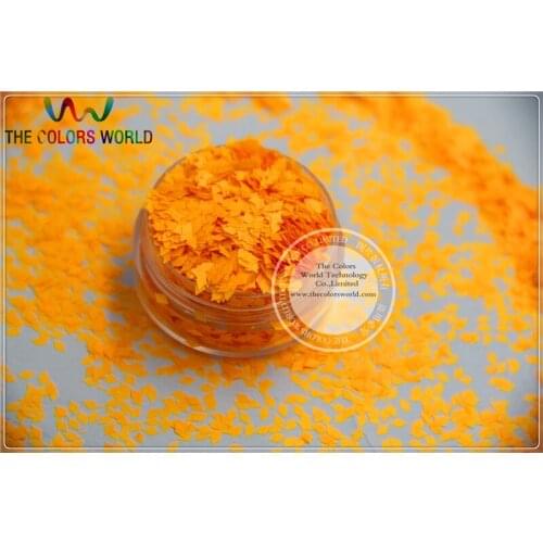DN-4 Resistant Neon Orange Color Diamond Shape Glitter for Nail Polish and DIY decoration 1Pack =50g