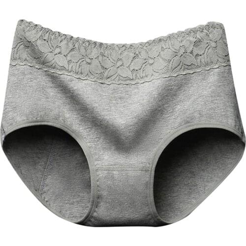 Cotton Lace Period Panties Menstrual Underwear Breathable Leak-proof Briefs