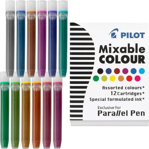 Japan PILOT 12Colors Color Ink Cartridge Ink Refills for Fountain Pen Ink Non-carbon Cartridge Special for Parallel Fountain Pen