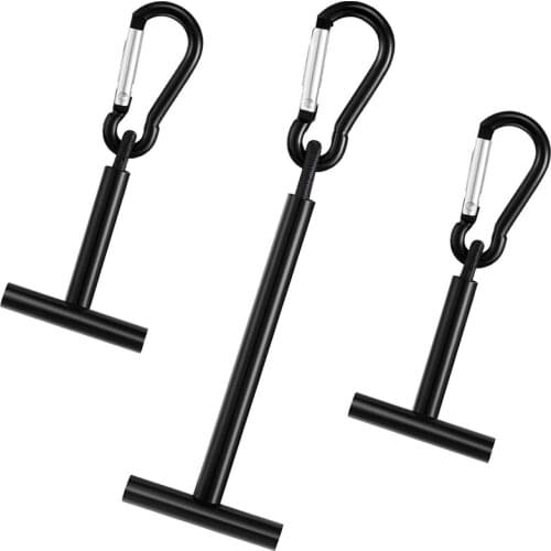 3 Pieces Tippet Fishing Reel Holder Tippet T Reel Holder Black Bar Spools, 2 Sizes