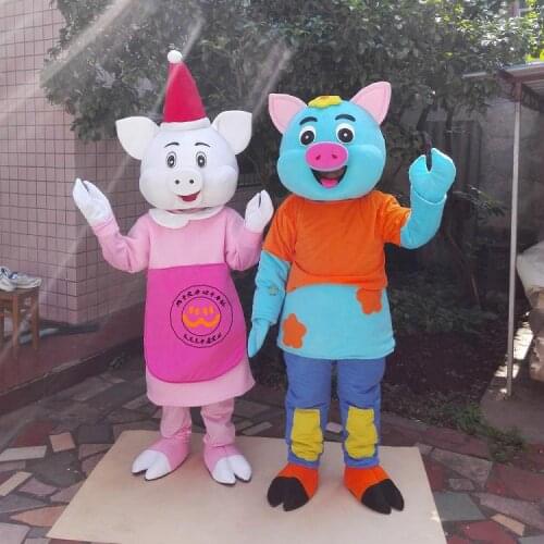 Pig Mascot Costume Halloween Party Adult Size Party Outfits Fancy Dress Costume