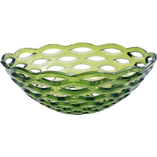 EWs Kitchenware Acrylic Green Color Pit Fruit Bowl