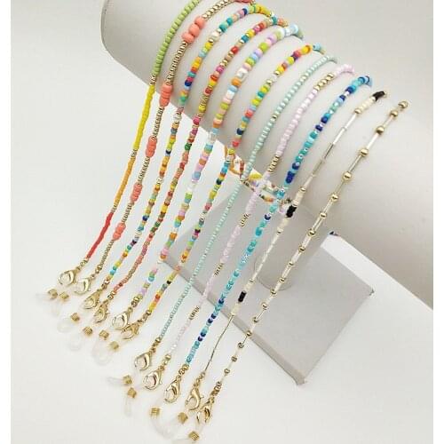 2021 Fashion Reading Glasses Chain for Women Vintage Bohemian Sunglasses Spectacle Cord Neck Strap String Mask Chain Eyewear
