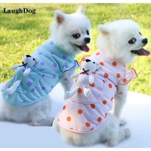 Dog Clothes Summer Thin Breathable Vest Two Leg T-shirt Cat Dog Clothes Clothing Cute Animal Print Pets Clothing Chihuahua Pug