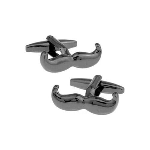 C-MAN Luxury shirt Black beard cufflink for mens Brand cuff buttons cuff links High Quality abotoaduras Jewelry