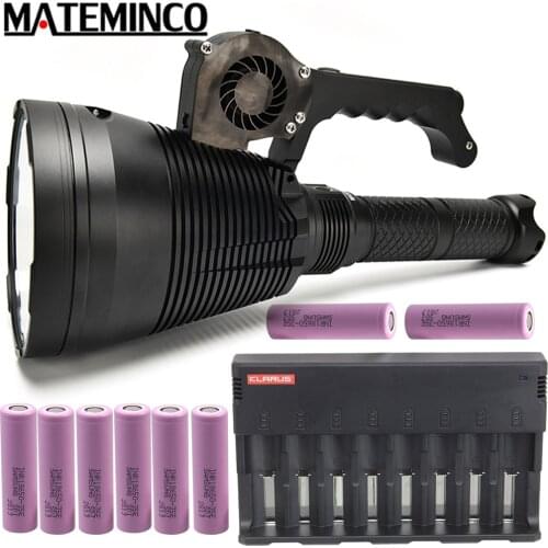 MATEMINCO MT90 Plus Super Powerful Flashlight Set SBT90.2 LED max 7500 lumen long beam distance 3162 Meter Searchlight Torch