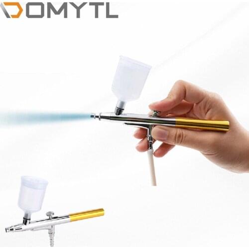 20cc 40cc Double Action Spray Gun Gravity Feed Pneumatic Tool Nail Makeup Beauty Instrument Handheld 0.3mm Spray Gun