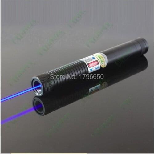 HOT Most Powerful Military 500000m 500W Blue Laser Pointer 450nm Flashlight Burning Match/Burn light cigars/candle/black Hunting
