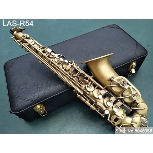 Accept Custom logo LAIIMAN Saxophone LAS-R54 antique copper Sax Alto Eb 54 musical instruments with accessories Free shipping