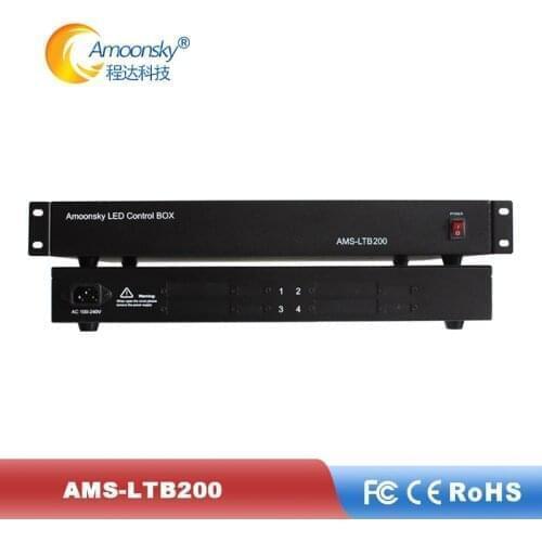 Control box AMS-LTB200 support 4 pcs sending card like nova msd300 led extend sending box for full color led screen