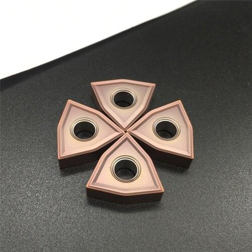 10PCS WNMG080404 MS VP15TF External Turning Tools Carbide insert Lathe cutter Tool Tokarnyy turning insert