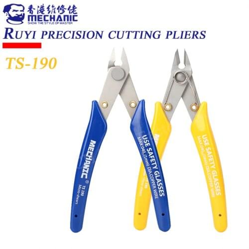 MECHANIC 5 "PRECISION diagonal pliers TS-190 industrial electrician shearing Ruyi pliers Multifunction manual repair tool