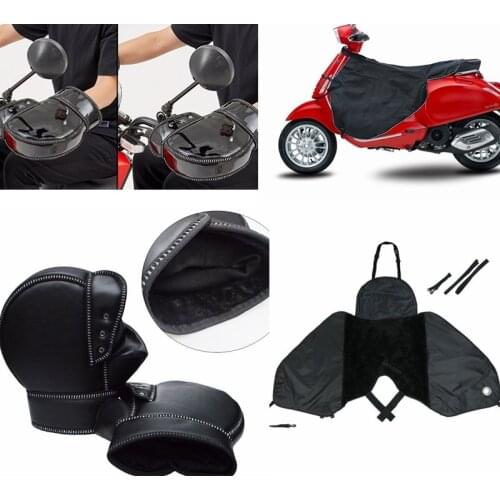Universal Leg Cover For Scooters Rain Wind Cold Protector Knee Windproof Winter Quilt & Motorcycle Warm Gloves Mittens For Vespa