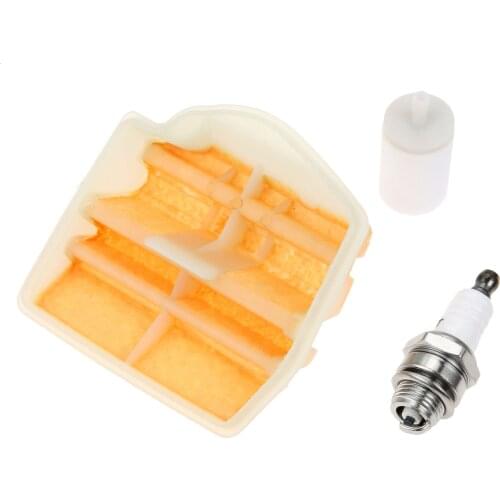 1Pcs Tune Up Kit includes Air Filter,Fuel Filter And Spark Plug For Husqvarna 445 450 450 Rancher Chainsaws