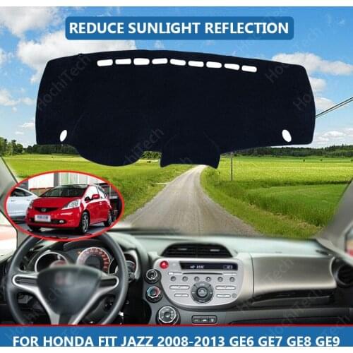 Car Inner Dashboard Cover Capet Cape for Honda Fit Jazz 2008-2013 GE6 GE7 GE8 GE9 Dashmat Sunshade Pad Cover Dash Mat
