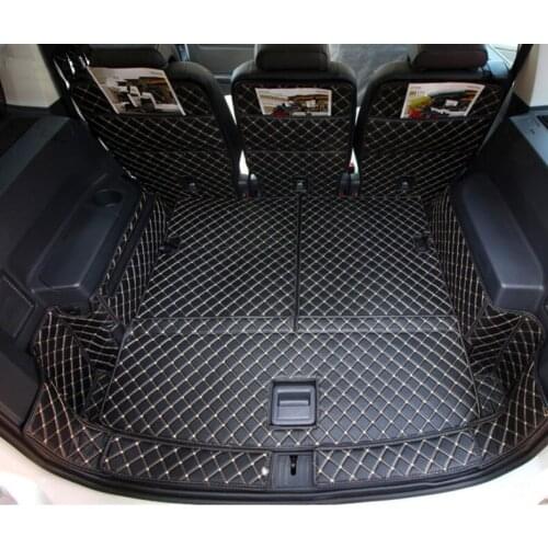 High quality! Full set car trunk mats for Volkswagen Touran 7 seats 2020 durable boot carpets cargo liner for Touran 2019-2015