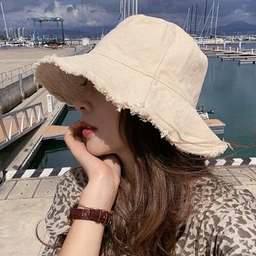 Female summer hat Harajuku hat open-air fishing hip hop hat