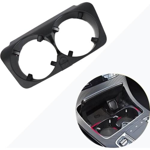 1pcs Cup Holder Car Interior Products Extendable Dual Cup Drink Holder for Mercedes Benz C/E/GLC/CLS Class W205 W213 2015-2021