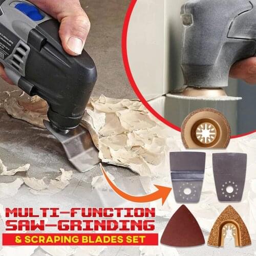 14pcs/set Electric Oscillating Saw Sander Grinder Multi Tool Grinding Scraping Trimming Accessory