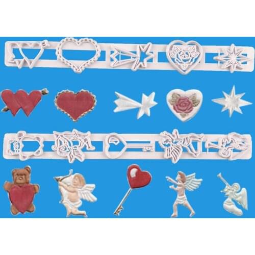 2Pcs Angel Fondant Cutter Cookie Mold Cookies Cutter Mold Maker Cake Decorating Tools Baking & Pastry Tools