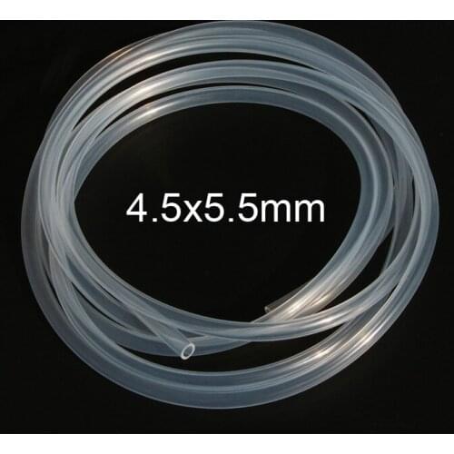 4.5x5.5mm 4.5mm 5.5mm Transparent silica gel tube food Peristaltic pump silicone tube lucency silicon hose FDA tasteless tubing