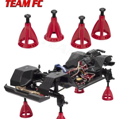 4pc Metal 6T Adjustable Height Jack Stands for 1/10 RC Crawler Car TRX4 UDR KM4 SCX10 90046 RC4WD D90