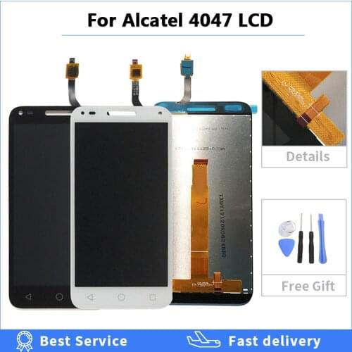 5.0 Inch For Alcatel One Touch U5 3G 4047 4047D 4047G OT4047 OT4047D OT4047G LCD Display Touch Screen Digitizer Assembly + Tools