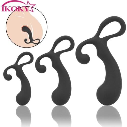 Anal Beads Butt Plugs Sex Toys For Woman Male Beginner 3 Size Prostate Massager Silicone Mini Dildo Anal Plug Training Set