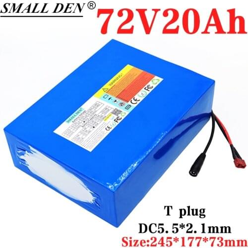 72V 20A lithium battery pack 21700 20S4P built-in 40A balance BMS, suitable for 3000W motor motorcycle electric vehicle tricycle