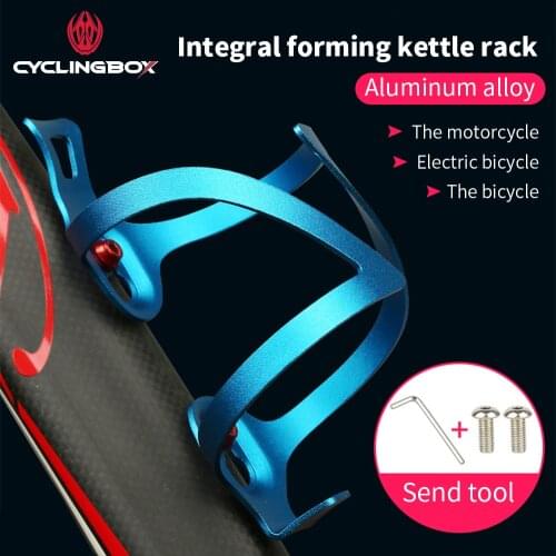 CyclingBOX Bicycle Bottle Cage Aluminum Alloy Light Kettle Support MTB Bike Water Cup Holder Riding Equipment Accessories