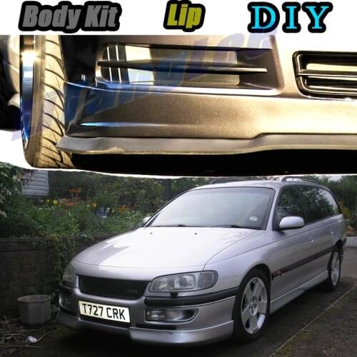 Car Bumper Lip Front Spoiler Skirt Deflector For Opel Omega B1 B2 For Vauxhall For Lotus Omega Modified Body Kit VIP Hella Flush