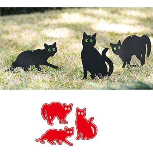 E56C Three Cats Carbon Steel Cutting Dies DIY Scrapbooking Photo Album Embossing Paper Cards Making Stencil Decorative Cards