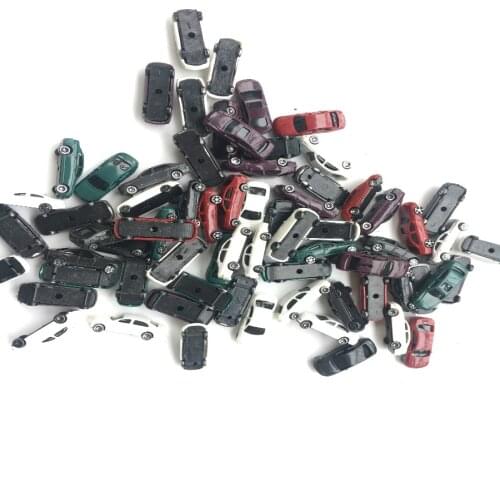 2018 50pcs/lot New Style Scale Cars Toy For Architeture Layout 1:100 Resin Plastic Model Building Maker Factory
