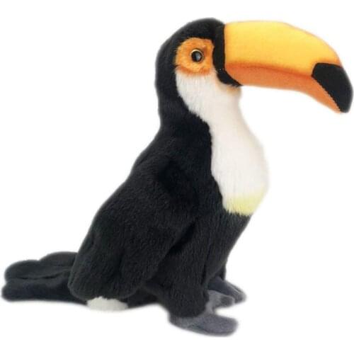 Simulation Toucan Bird Plush Stuffed Doll Kids Toy Home Office Desktop Decor New
