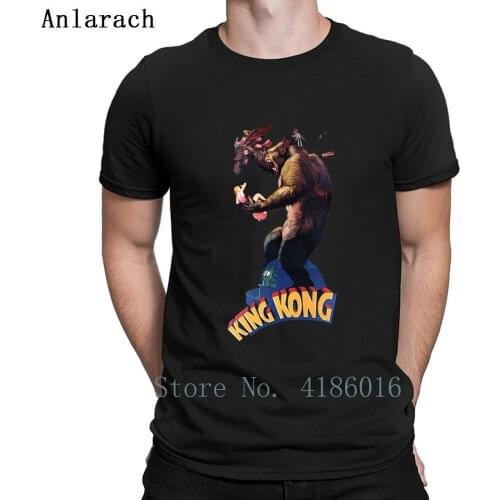 King Kong Retro T Shirt Spring Novelty Design S-4XL Funny Sunlight Vintage Cotton Shirt