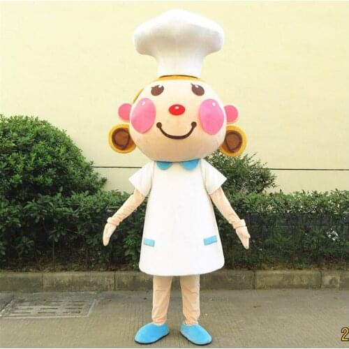 The Girls Mascot Costume Cooker Mascot Costumes Adult Size for Halloween Party Outfits Supermarket Ceremonial Advertising Event