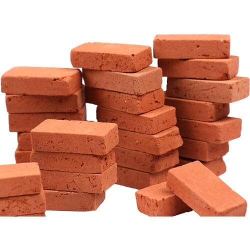 50PCS 1/16 Dollhouse miniature simulation brick diy sand table landscape scenery clay