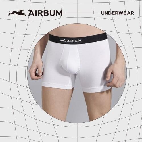 AIRBUM Boxer Shorts Mens (Pack of 2) Fashion Briefs Trunks Fitted Underwear Quick-Dry