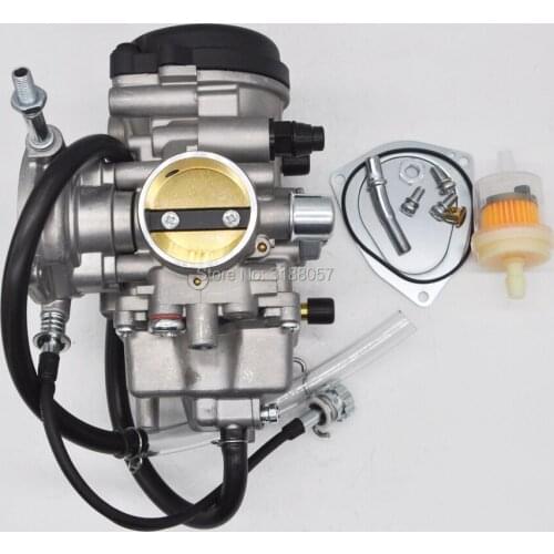 New Carburetor carb fuel filter set for UTV ATV Hisun 400cc HS400 Kawasaki KFX400 Yamaha YFM350 YFM400 YFM450 Carb