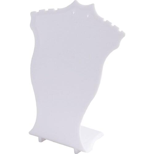 Plastic Padded Necklace Pendant Display Bust Easels Jewelry Organizer Stand