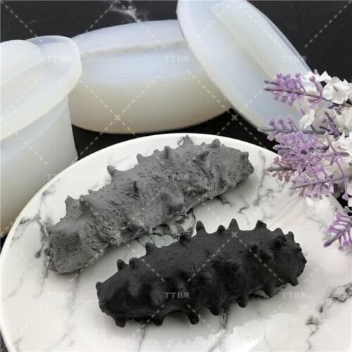 3D Shape Sea Cucumber Silicone Mold Chocolate Fondant Cake Cookie Baking Tools Jelly Ice Mousse Mould DIY Clay Resin Art Form
